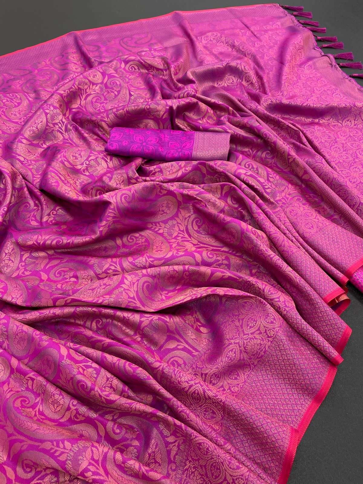 VVS-005 BY ASLIWHOLESALE SOFT PATTU KANJIVARAM SAREES