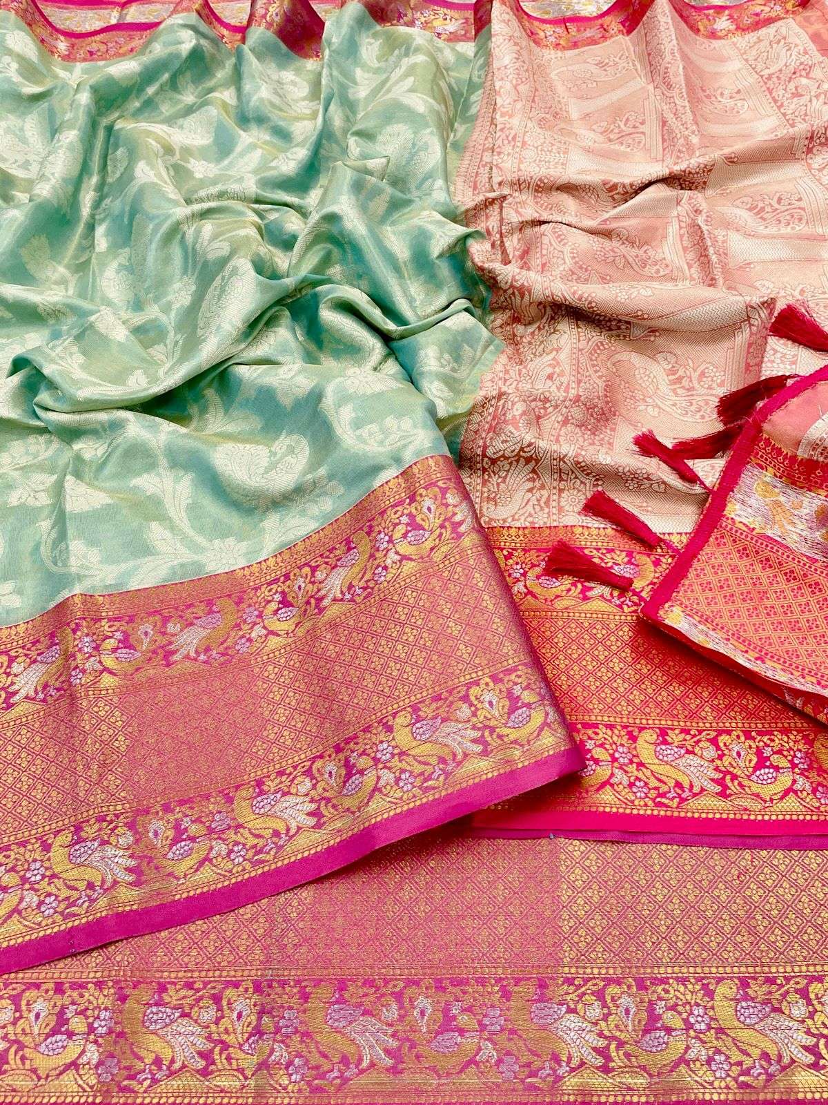 VVS-009 BY ASLIWHOLESALE SOFT PATTU KANJIVARAM SAREES