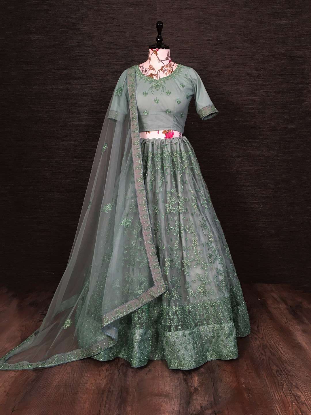 1310 COLOUR BY ASLIWHOLESALE FANCY DESIGNER SATIN SILK LEHENGAS