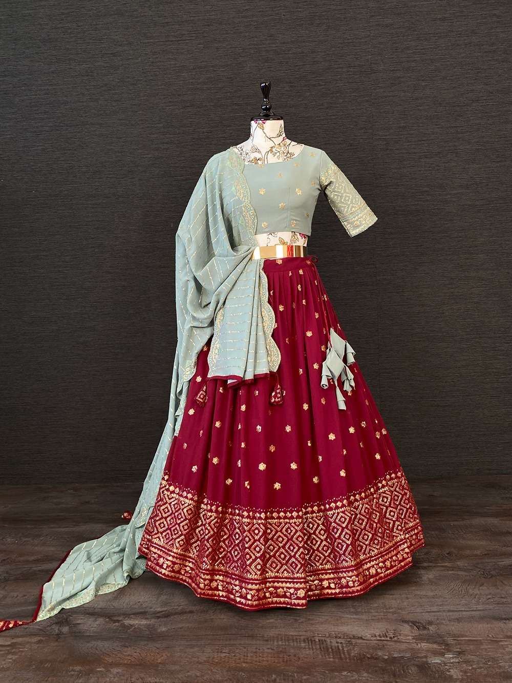 1515 COLOUR BY ASLIWHOLESALE FANCY DESIGNER SATIN SILK LEHENGAS