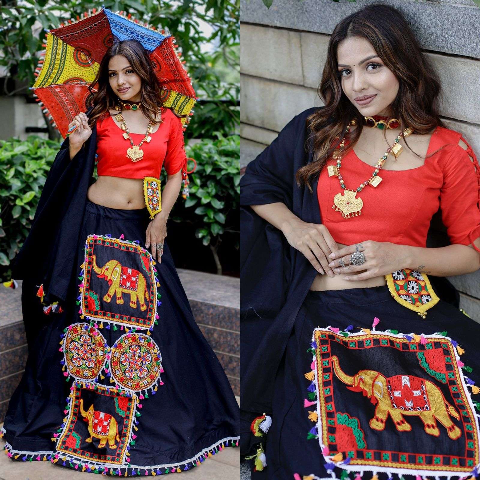 1617 AND 1618 COLOURS BY ASLIWHOLESALE FANCY DESIGNER COTTON LEHENGAS