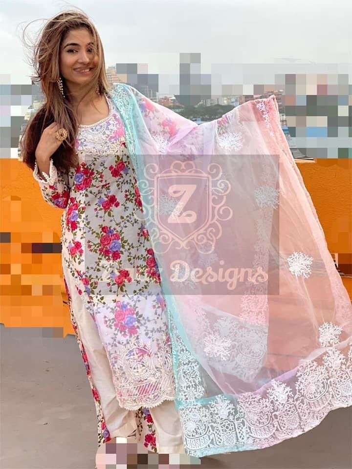 AALIYA ZD VOL-2 BY ZIAAZ DESIGNS JAAM COTTON EMBROIDERY DRESS