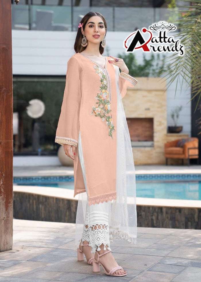 AATTA 2724 COLOURS BY AATTA TRENDZ PURE GEORGETTE STITCHED DRESSES