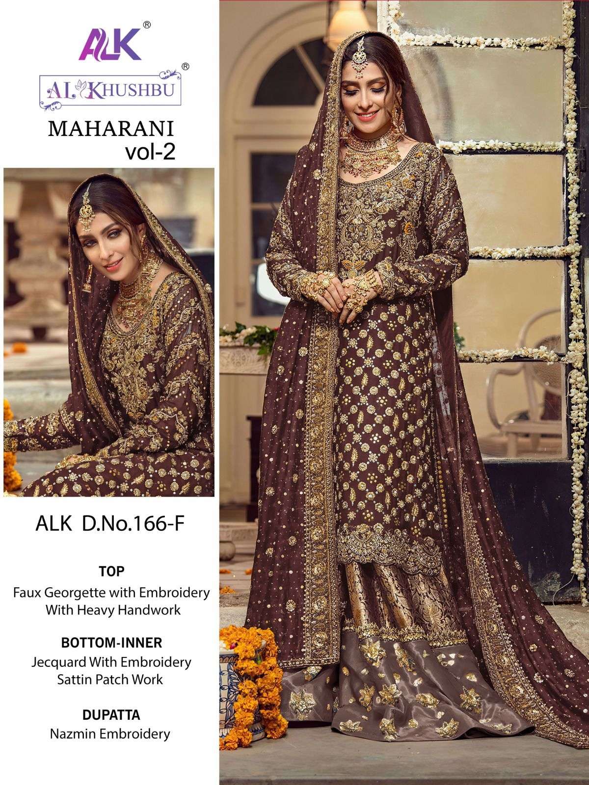 ALK-166 COLOURS BY AL KHUSHBU 166-E TO 166-H SERIES FAUX GEORGETTE DRESSES