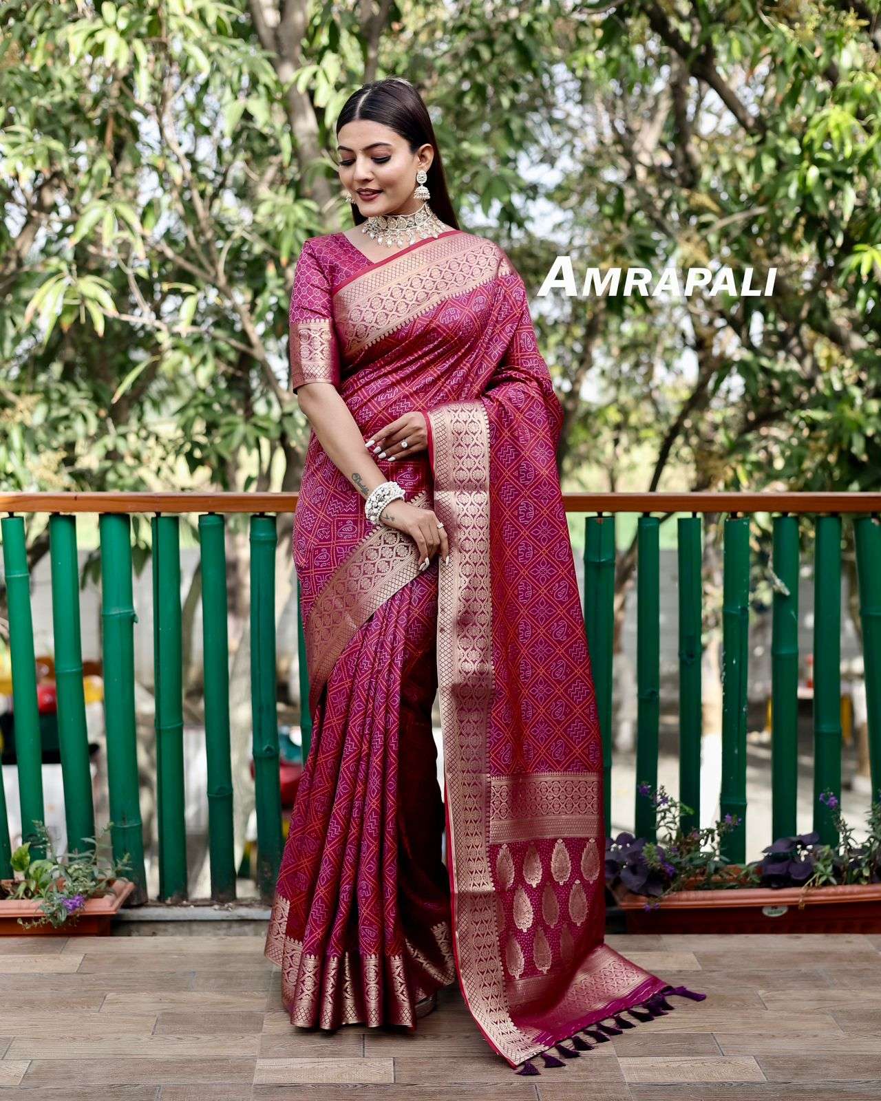 AMRAPALI  BY ASLIWHOLESALE FANCY SILK DESIGNER SAREE