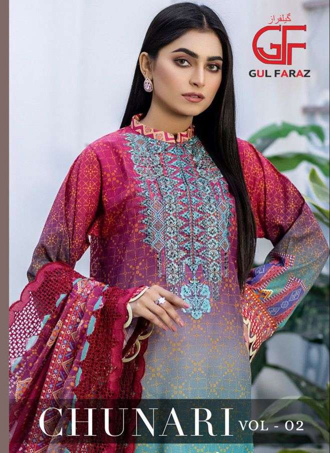 CHUNARI VOL-02 BY TANISHK FASHION 01 TO 08 SERIES MUSLIN PRINT DRESSES