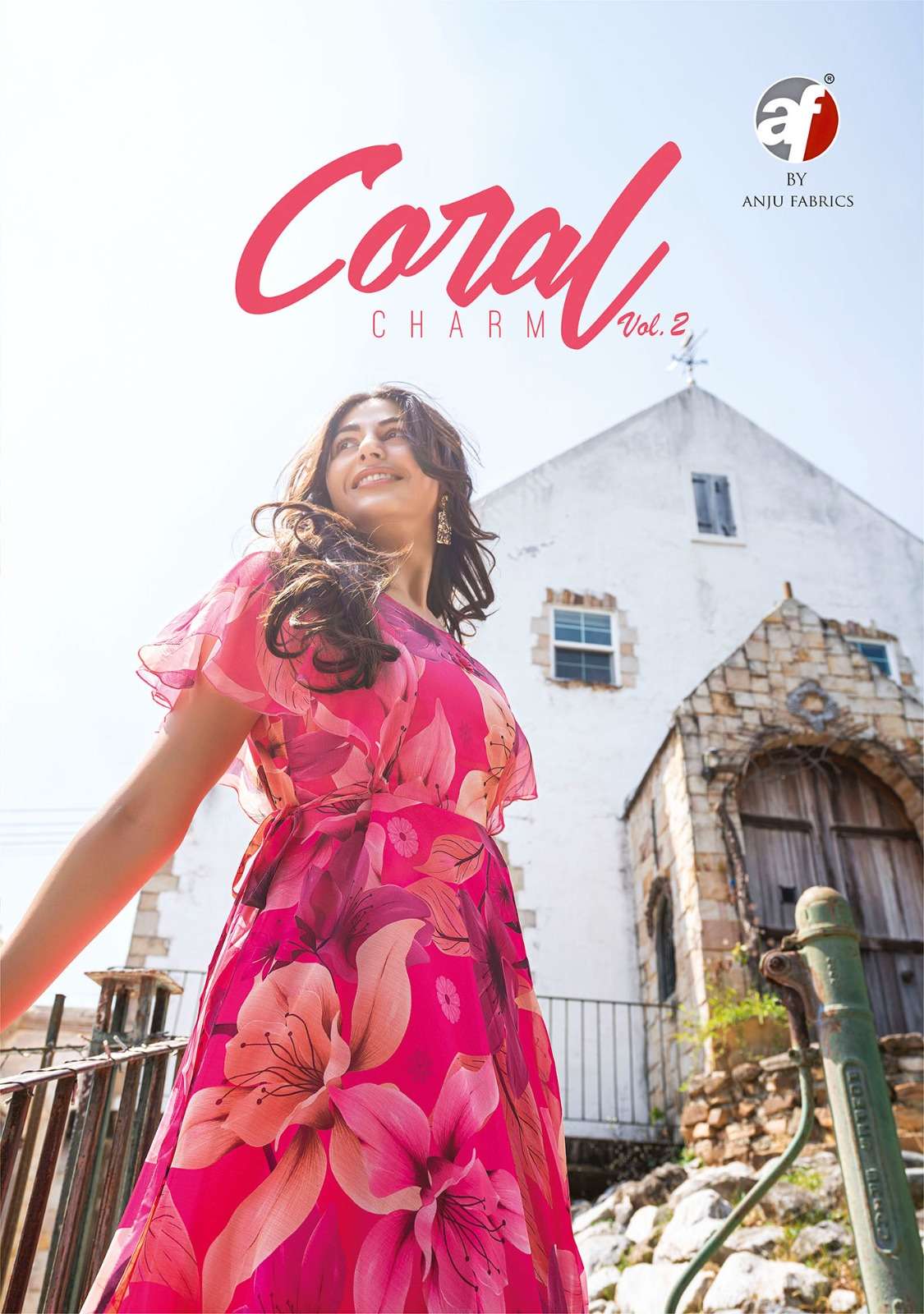 CORAL CHARM VOL-2 BY ANJU FABRICS 2911 TO 2916 SERIES VISCOSE DRESSES