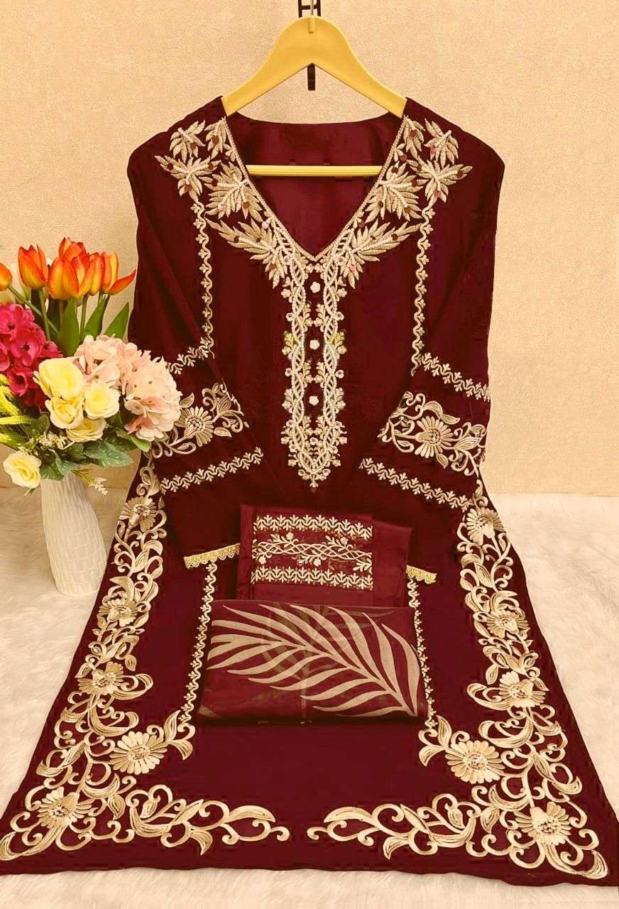 D-1149 A COLOURS BY ASLIWHOLESALE GEORGETTE EMBROIDERY PAKISTANI DRESS