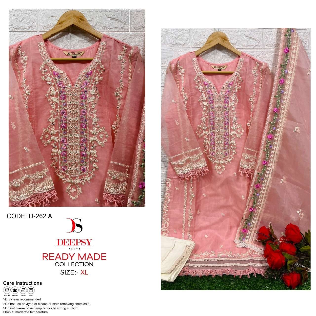 D-262 COLOURS BY DEEPSY SUITS ORGANZA EMBROIDERY STITCHED DRESSES