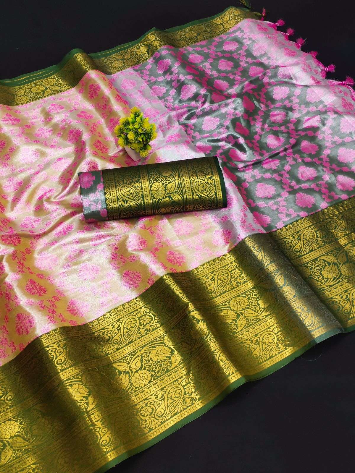 DW-4165 BY ASLIWHOLESALE DESIGNER PURE KANCHIPURAM SILK SAREES