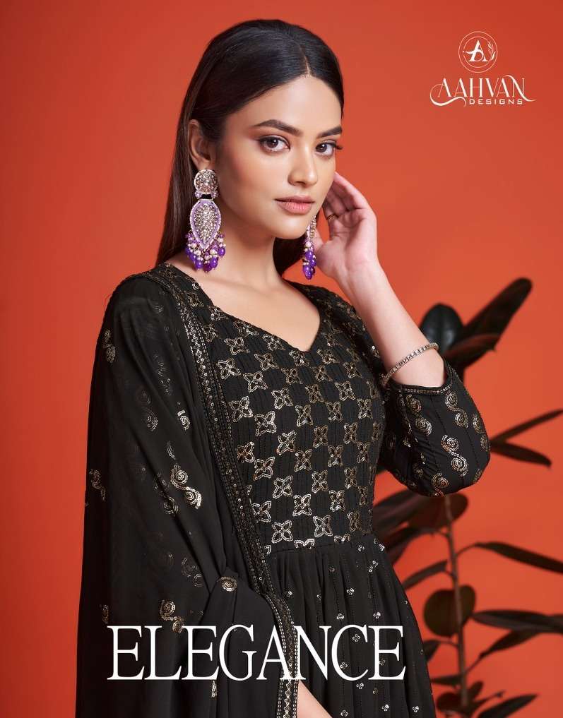 ELEGANCE BY AAHVAN DESIGNS 6501 TO 6504 SERIES GEORGETTE DRESSES