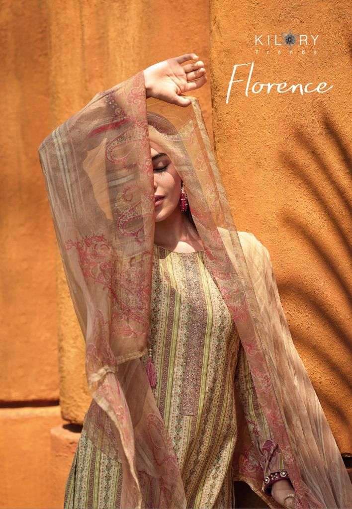 FLORENCE BY KILORY TRENDZ 611 TO 618 SERIES PURE LAWN COTTON WORK DRESSES