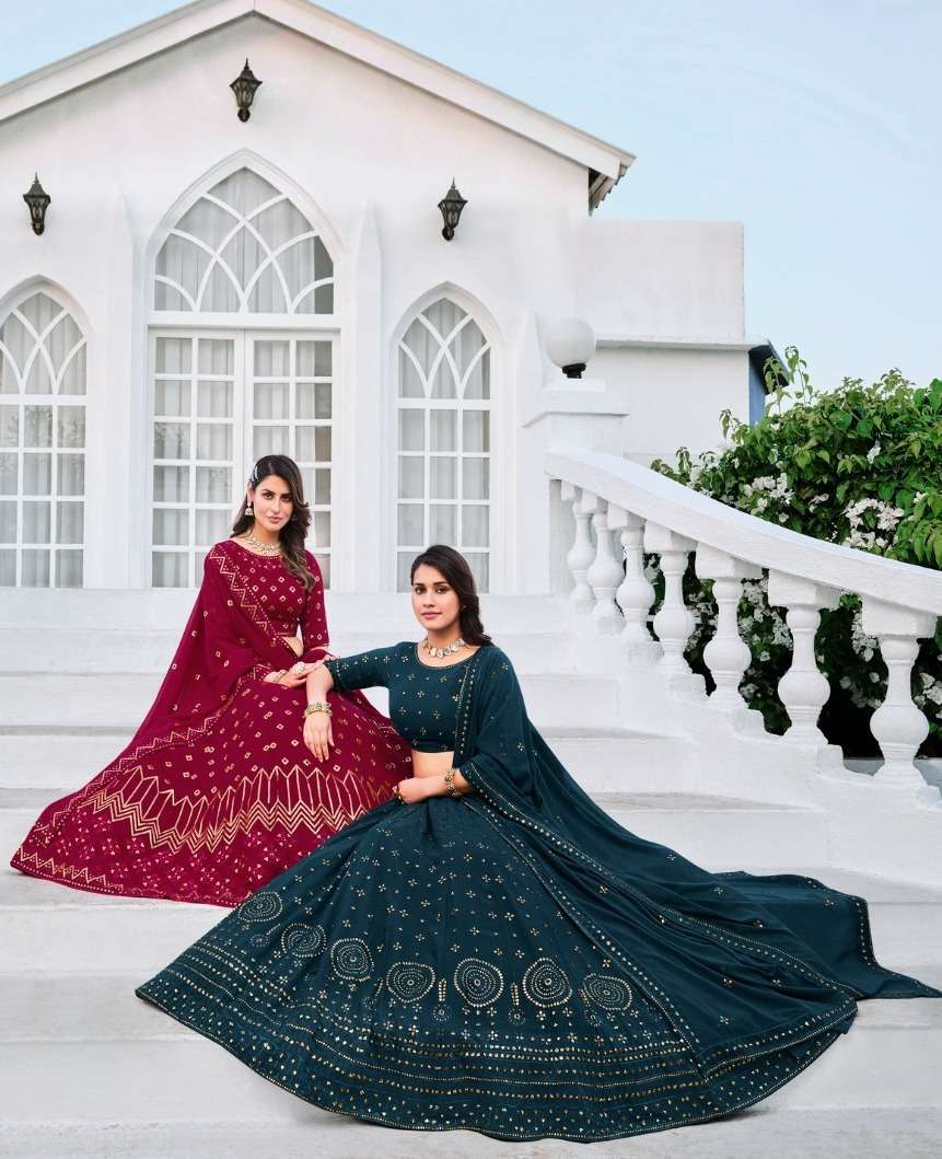 GIRLISH VOL-3 BY SHUBHKALA 161 TO 169 SERIES GEORGETTE WORK LEHENGAS