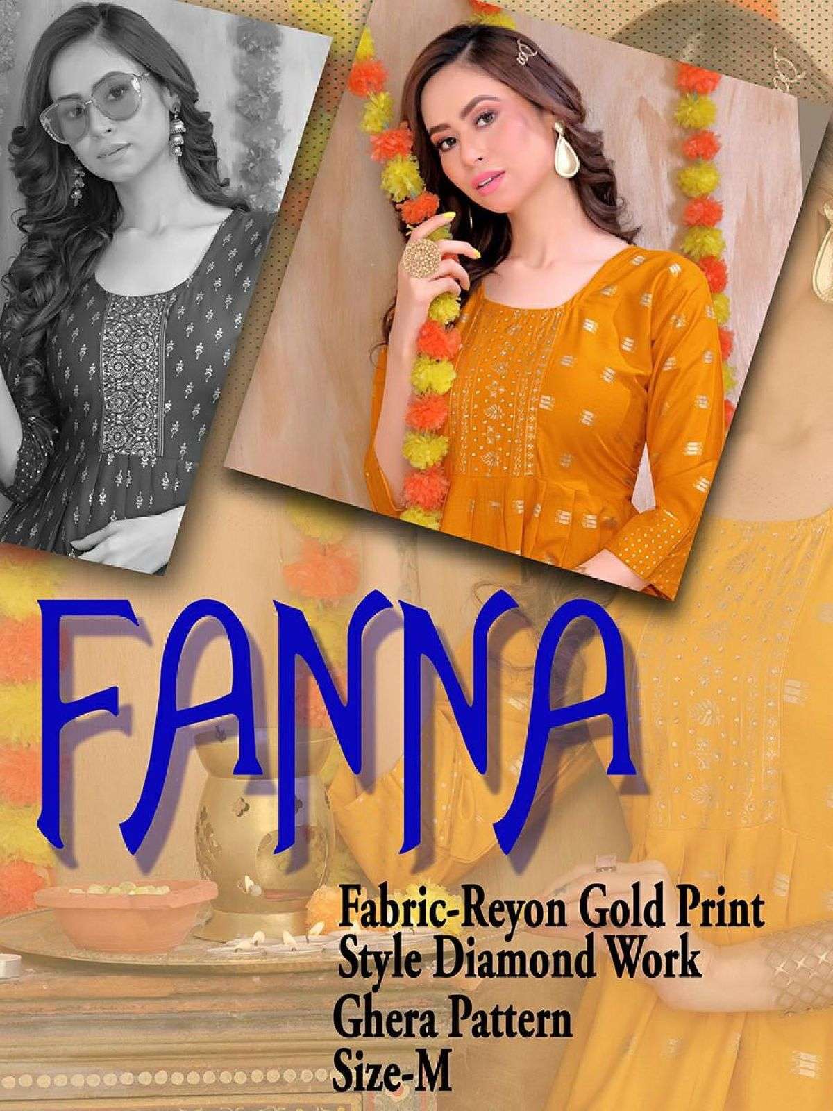 GOLDEN FANNA BY ASLIWHOLESALE 8001 TO 8008 RAYON WORK KURTIS