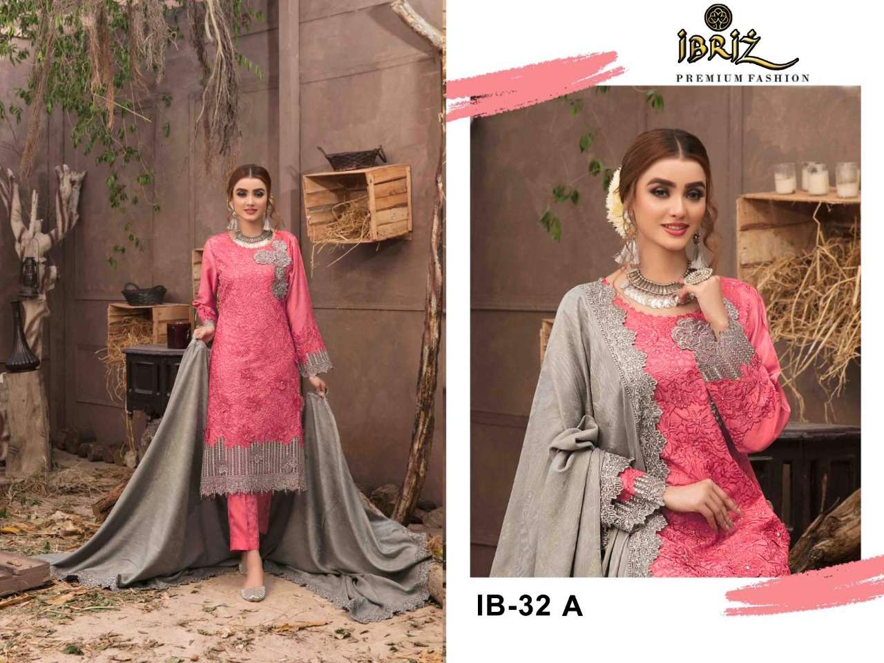 IBRIZ IB-32 32 HIT DESIGN BY KILRUBA HEAVY GEORGETTE PAKISTANI DRESSES