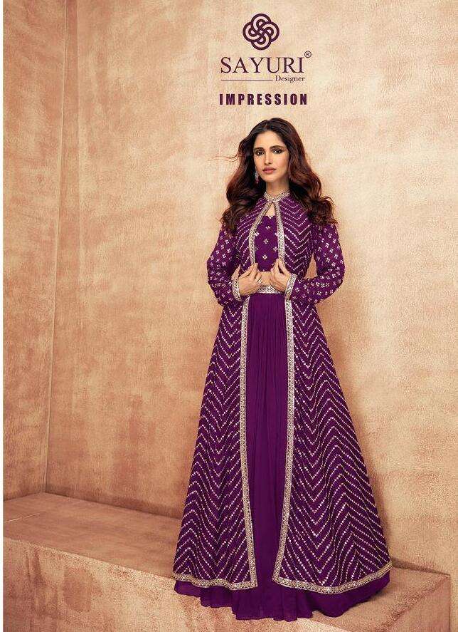 IMPRESSION  BY SAYURI 9514 TO 9514-D SERIES HEAVY SILK LEHENGAS WITH SHRUG