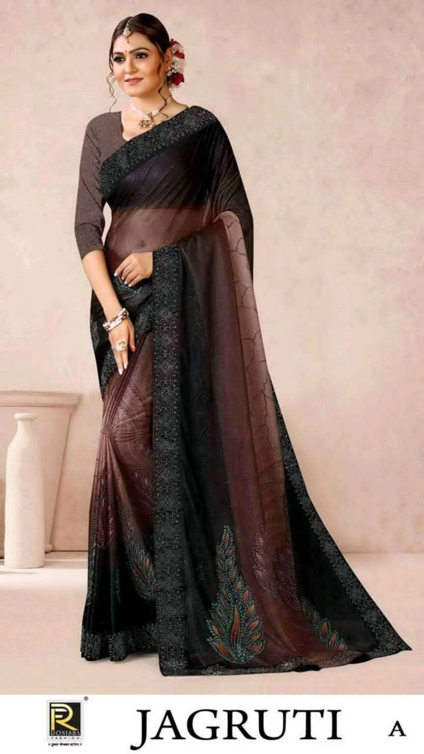 JAGRUTI BY RONISHA FASHION DESIGNER IMPORTED LYCRA FANCY SAREES