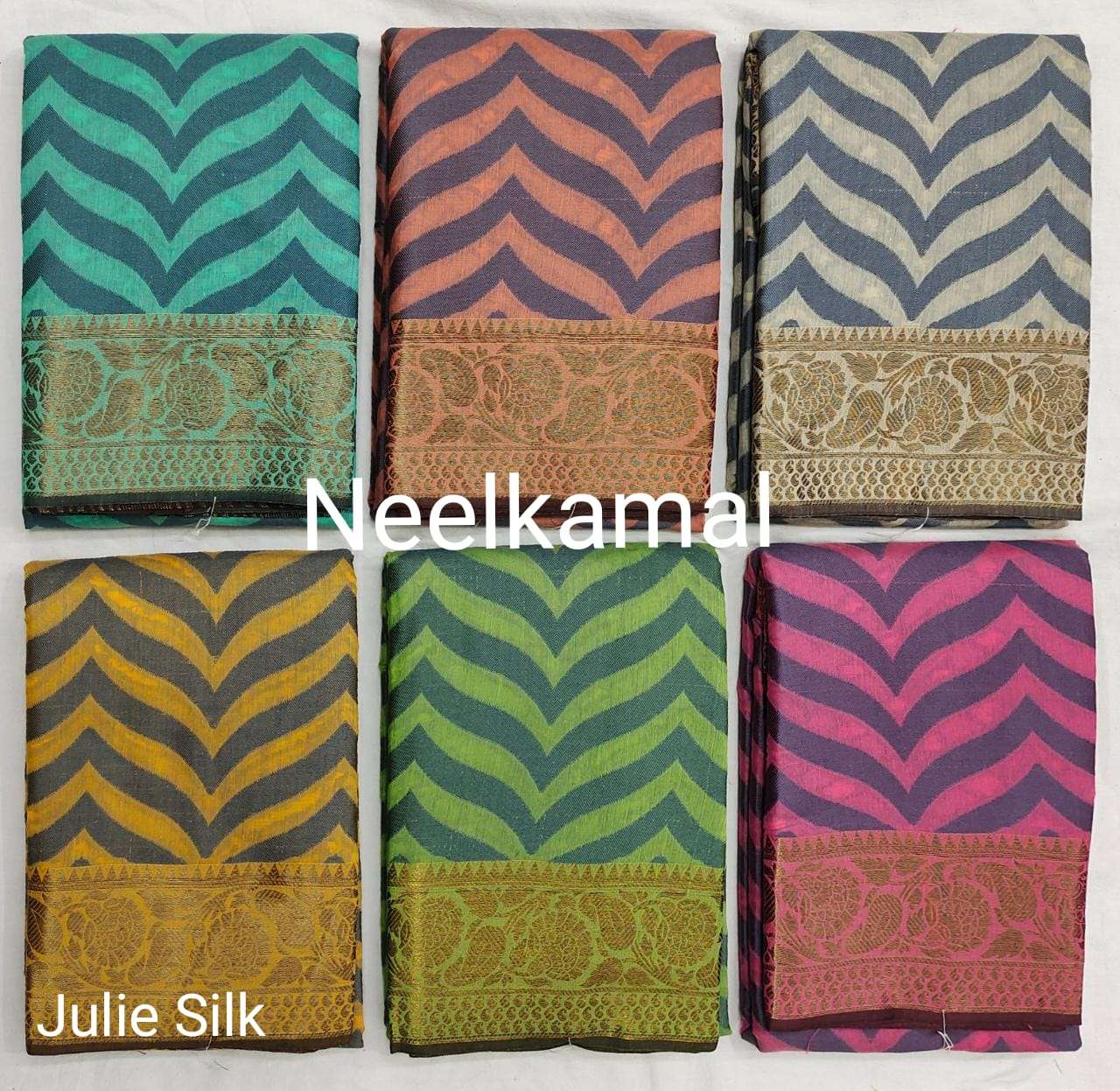 JULIE SILK BY NEELKAMAL SAREES INDIAN LATEST DESIGNER SILK SAREES