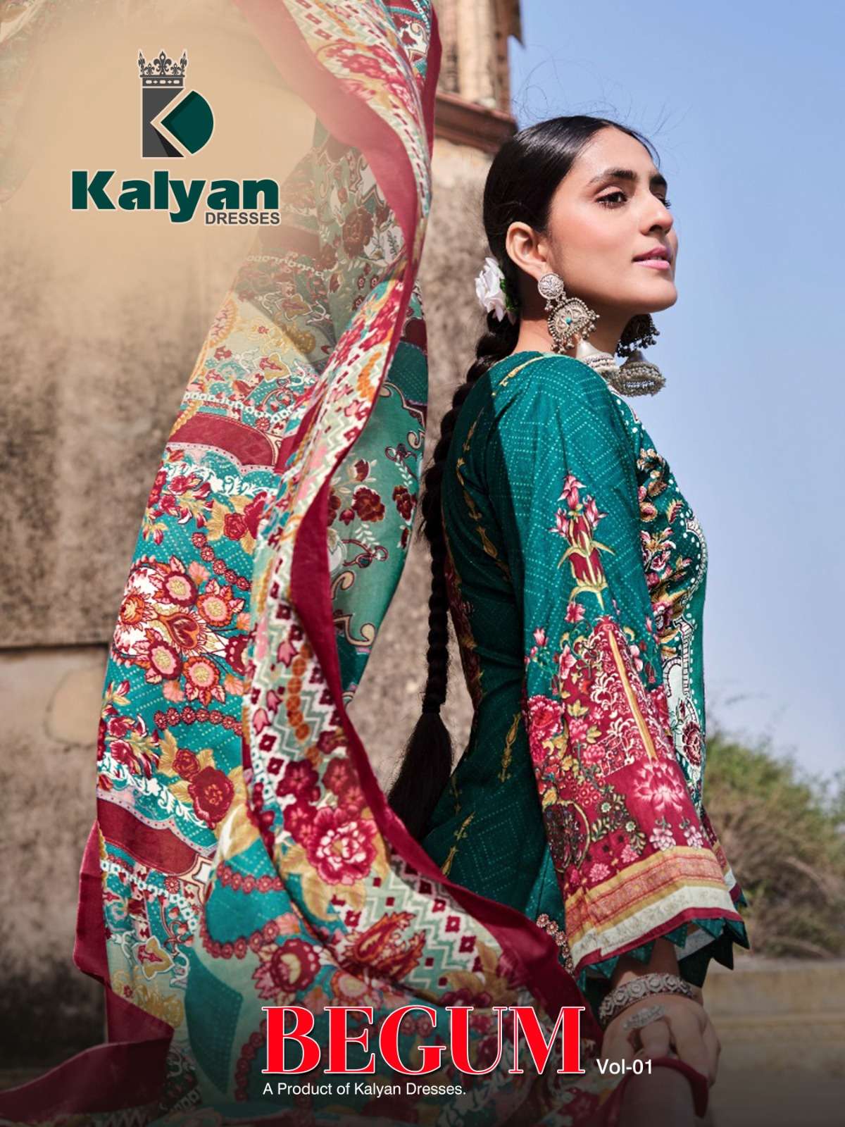 KALYAN BEGUM BY ASLIWHOLESALE PURE COTTON UNSTICHED DRESSES