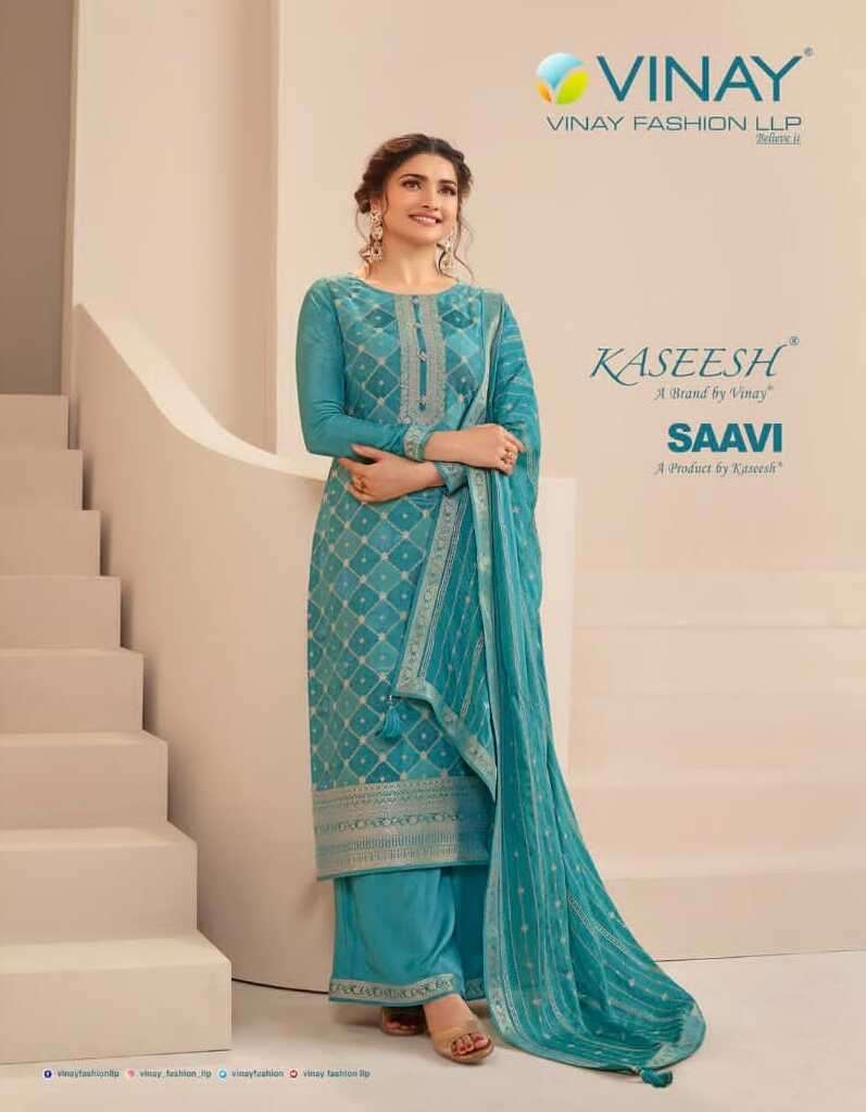 KASEESH SAAVI BY VINAY FASHION 63961 TO 63966 SERIES DOLA JACQUARD DRESSES