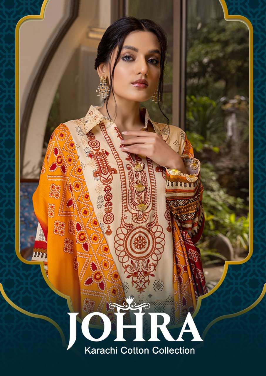 KF JOHRA BY ASLIWHOLESALE COTTON KARACHI COLLECTION DRESSES