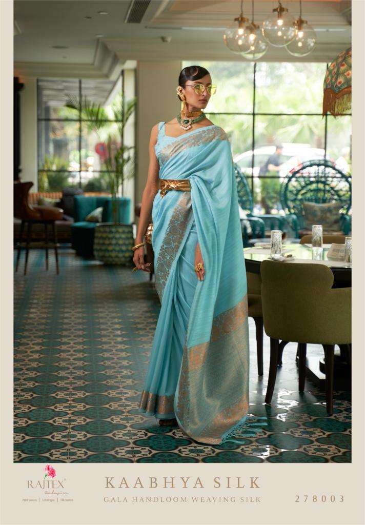 KHAABHYA SILK BY RAJTEX 278001 TO 278006 SERIES SOFT WEAVING SILK SAREES