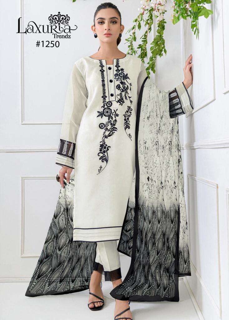 LAXURIA 1250 BY LAXURIA TRENDZ HEAVY DESIGNER FAUX GEORGETTE DRESS