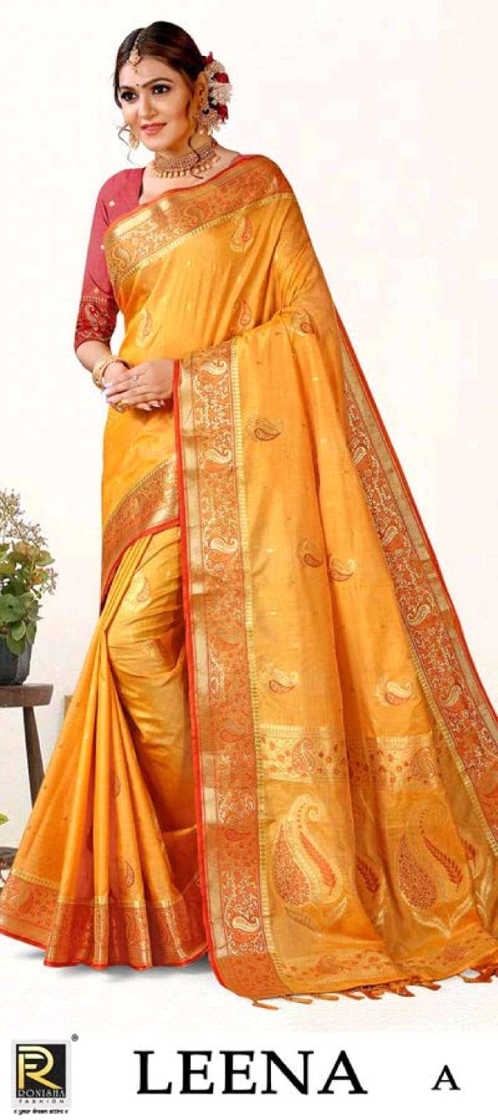 LEENA BY RONISHA FASHION DESIGNER BANARASI SILK FANCY SAREES