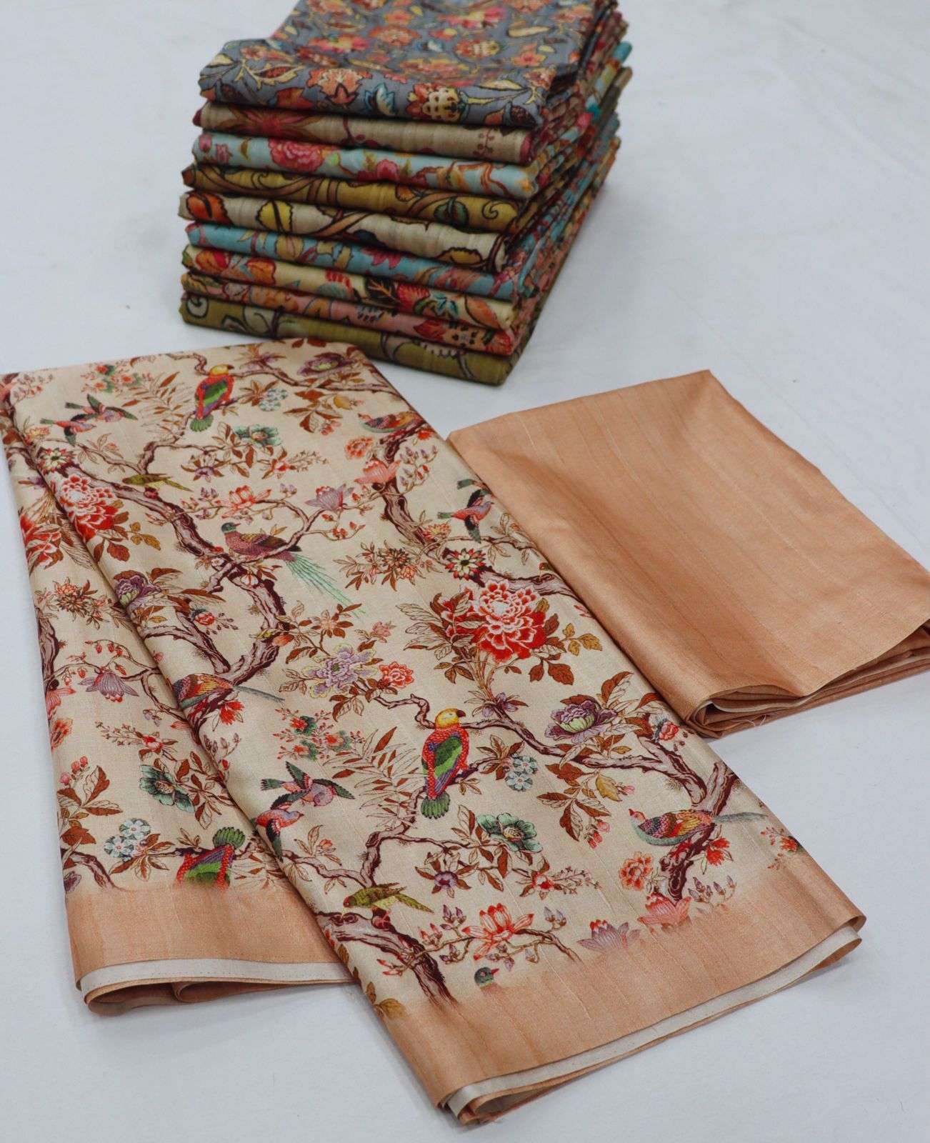 MANTRA KANCHI  BY RAJYOG SOFT TUSSER SILK SAREES