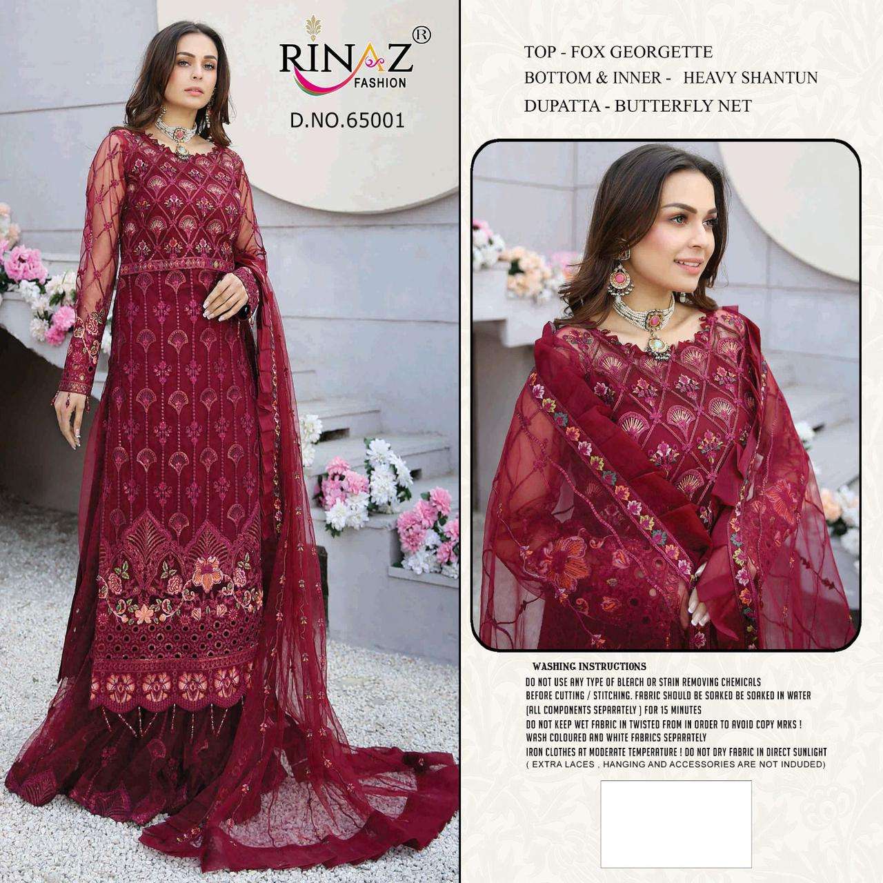 MARYAMS GOLD VOL-22 BY RINAZ FASHION 65001 TO 65004 SERIES GEORGETTE PAKISTANI DRESSES