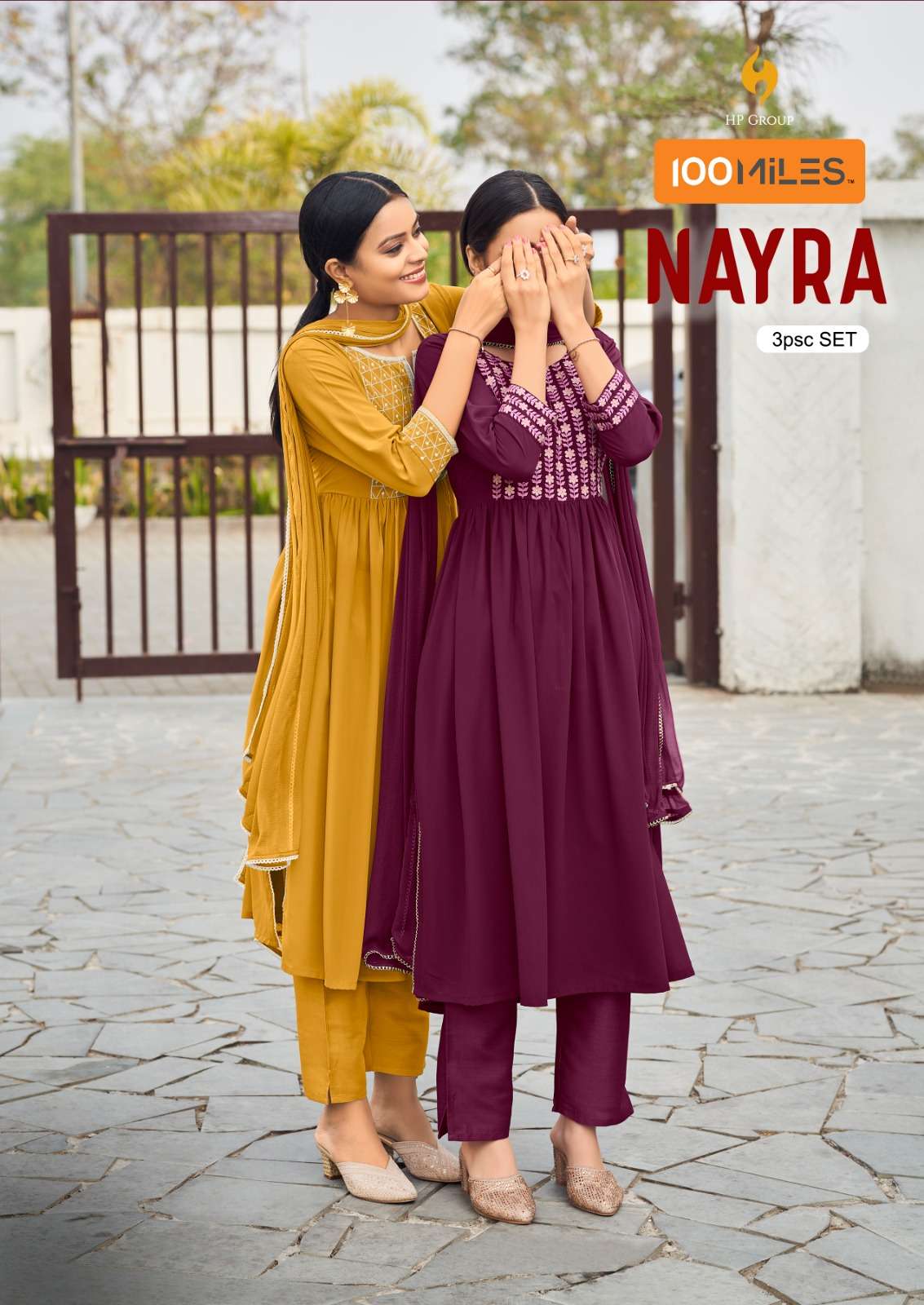 NAYRA BY 100 MILES 01 TO 04 SERIES GEORGETTE EMBROIDERY DRESSES