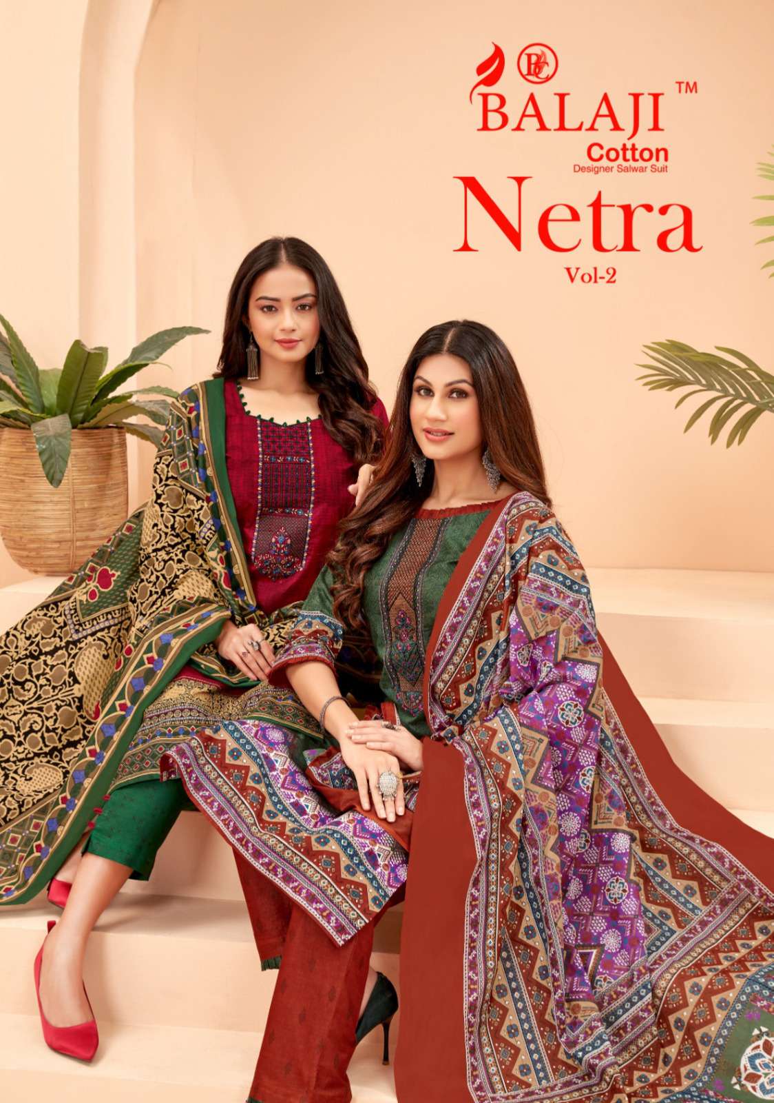 NETRA VOL-02 BY BALAJI COTTON 2001 TO 2010 SERIES COTTON DRESSES