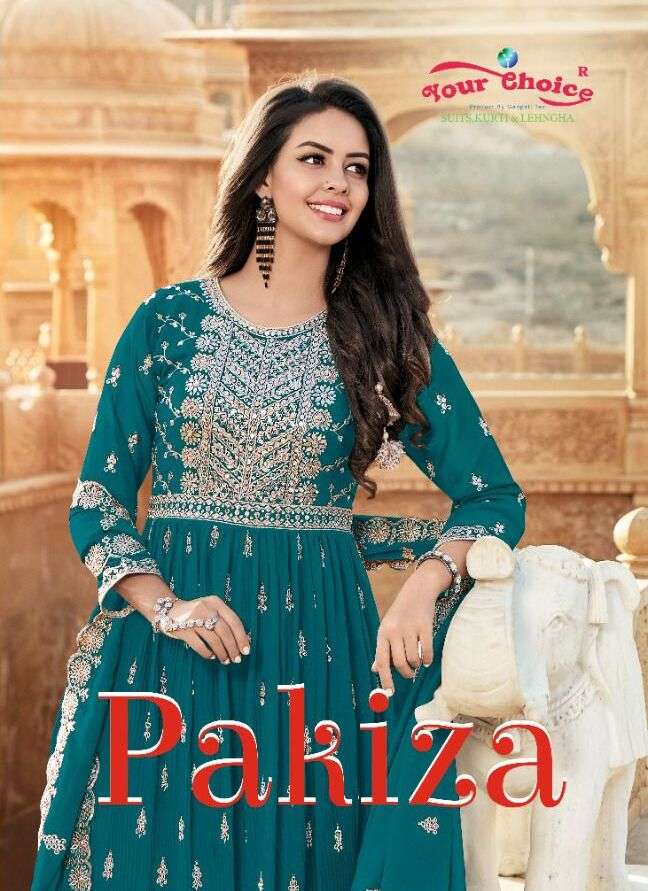 PAKIZA BY YOUR CHOICE 1001 TO 1006 SERIES REAL GEORGETTE WORK SHARARA DRESSES