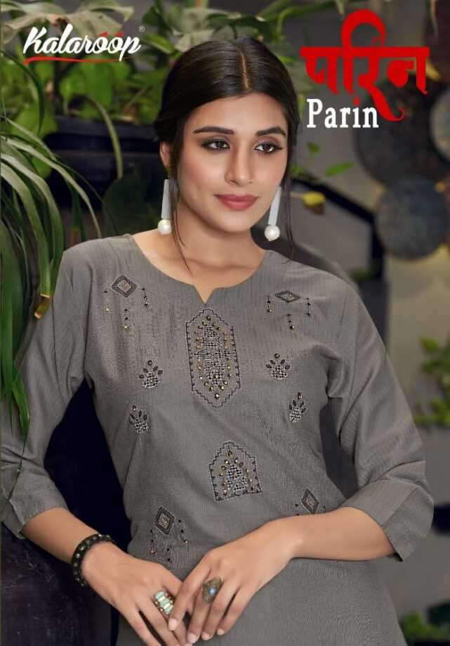 PARIN BY KALAROOP 13342 TO 13346 SERIES FANCY COTTON EMBROIDERY DRESSES