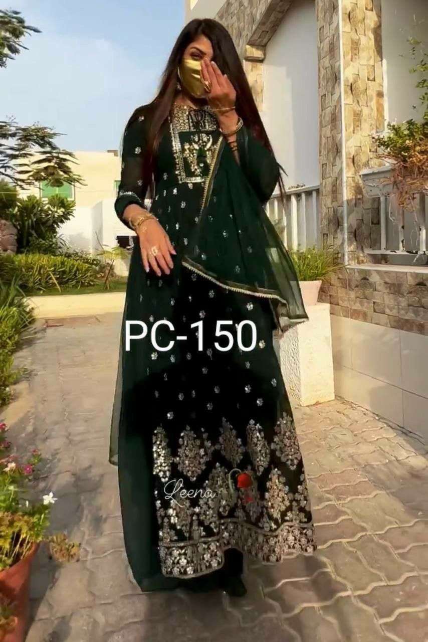 PC-150 HIT DESIGN BY ASLIWHOLESALE DESIGNER GEORGETTE WORK  DRESS