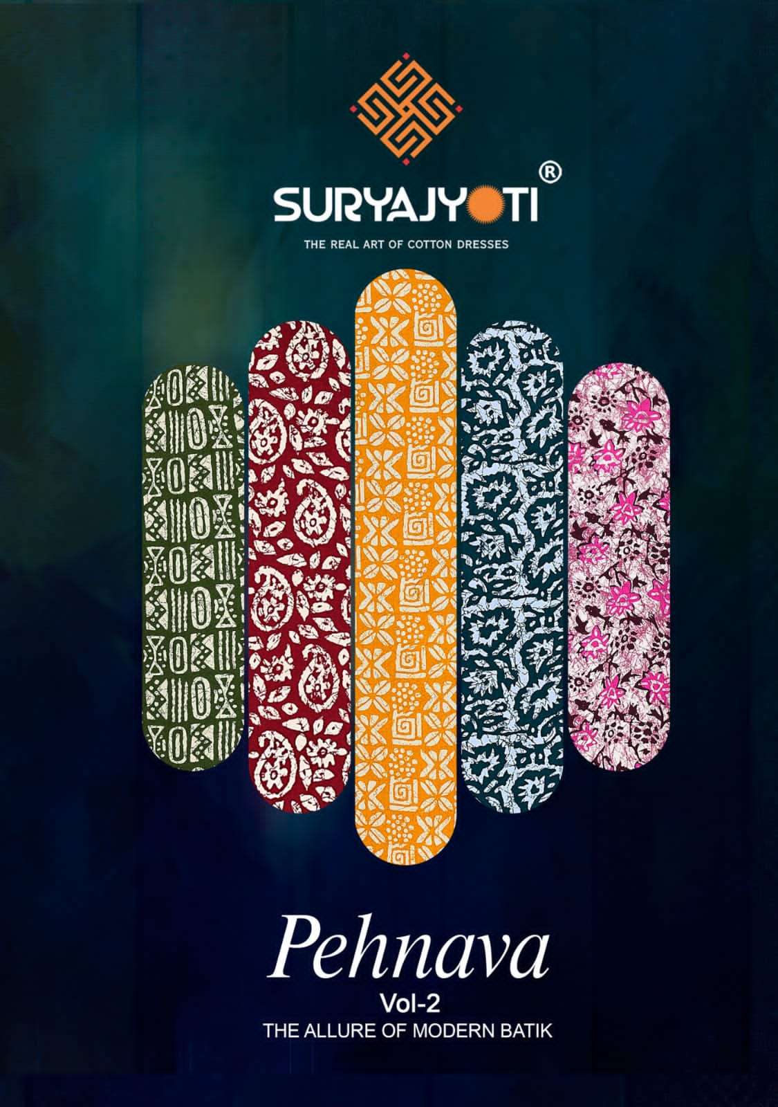 PEHNAVA VOL-2 BY SURYAJYOTI 2001 TO 2010 SERIES COTTON WORK DRESSES