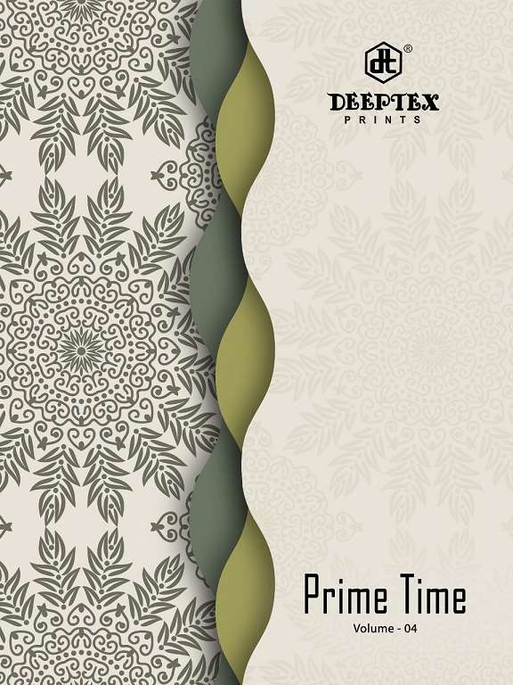 PRIME TIME VOL-04 BY DEEPTEX 4001 TO 4010 SERIES COTTON PRINT SAREES