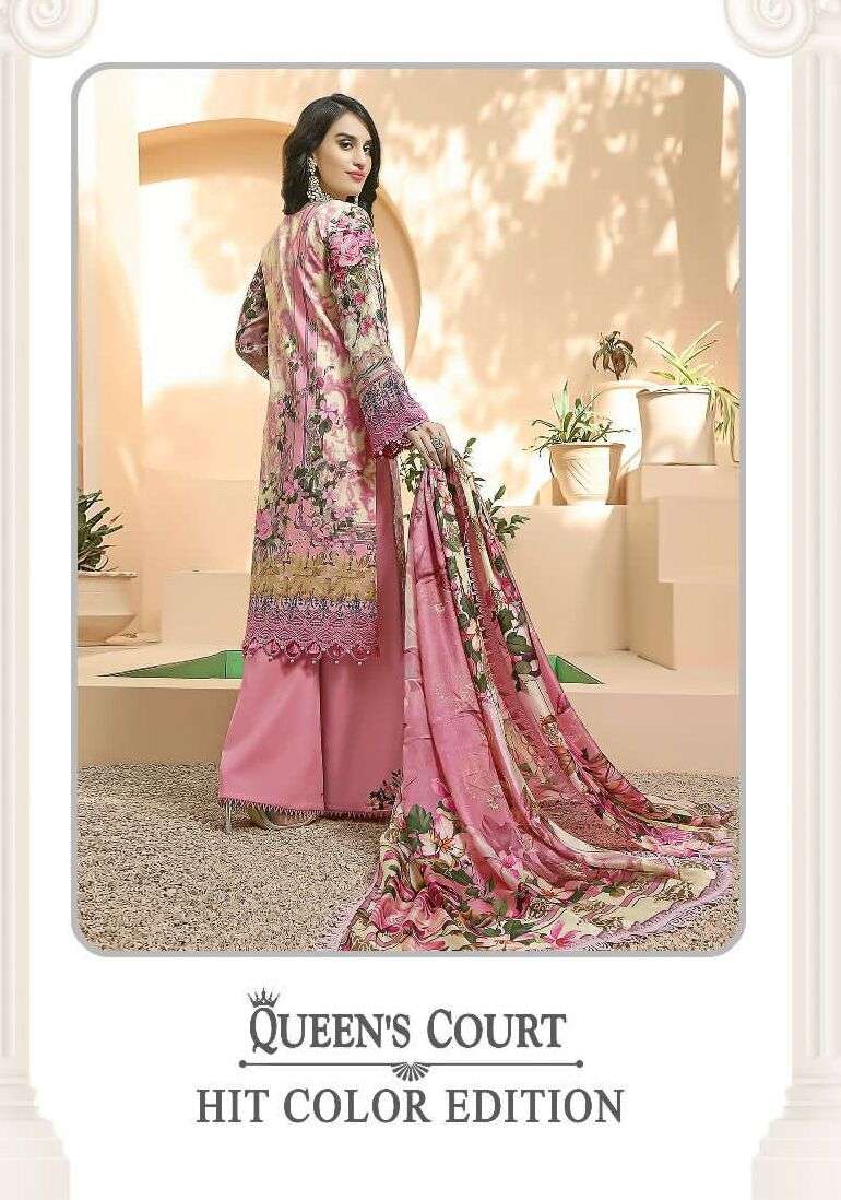 QUEENS COURT HIT COLOURS EDITION BY SHREE FABS 2426-A TO 24226-B SERIES PAKISTANI DRESSES