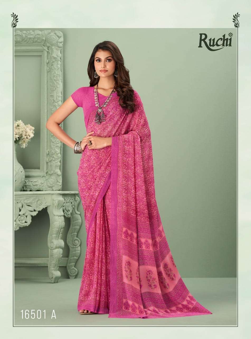 RAGAA GEORGETTE BY RUCHI SAREES DESIGNER GEORGETTE SAREES