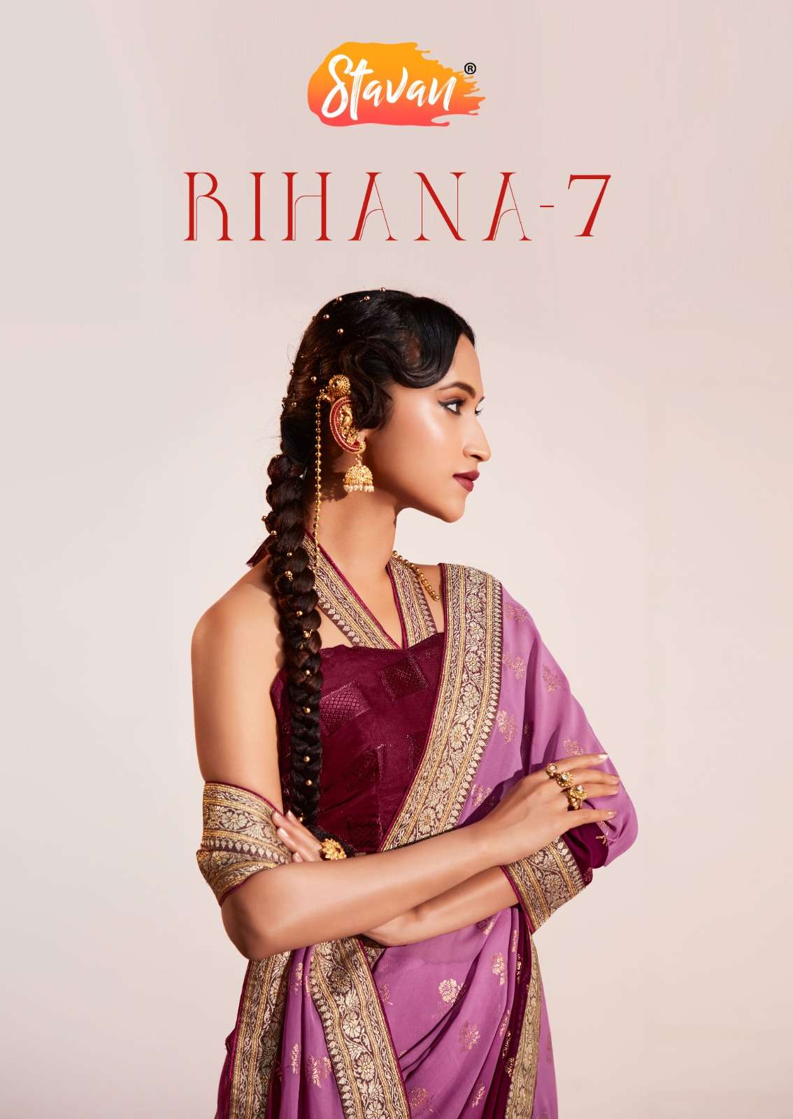 RIHANA VOL-7 BY STAVAN 1031 TO 1040 SERIES WEIGHTLESS SAREES