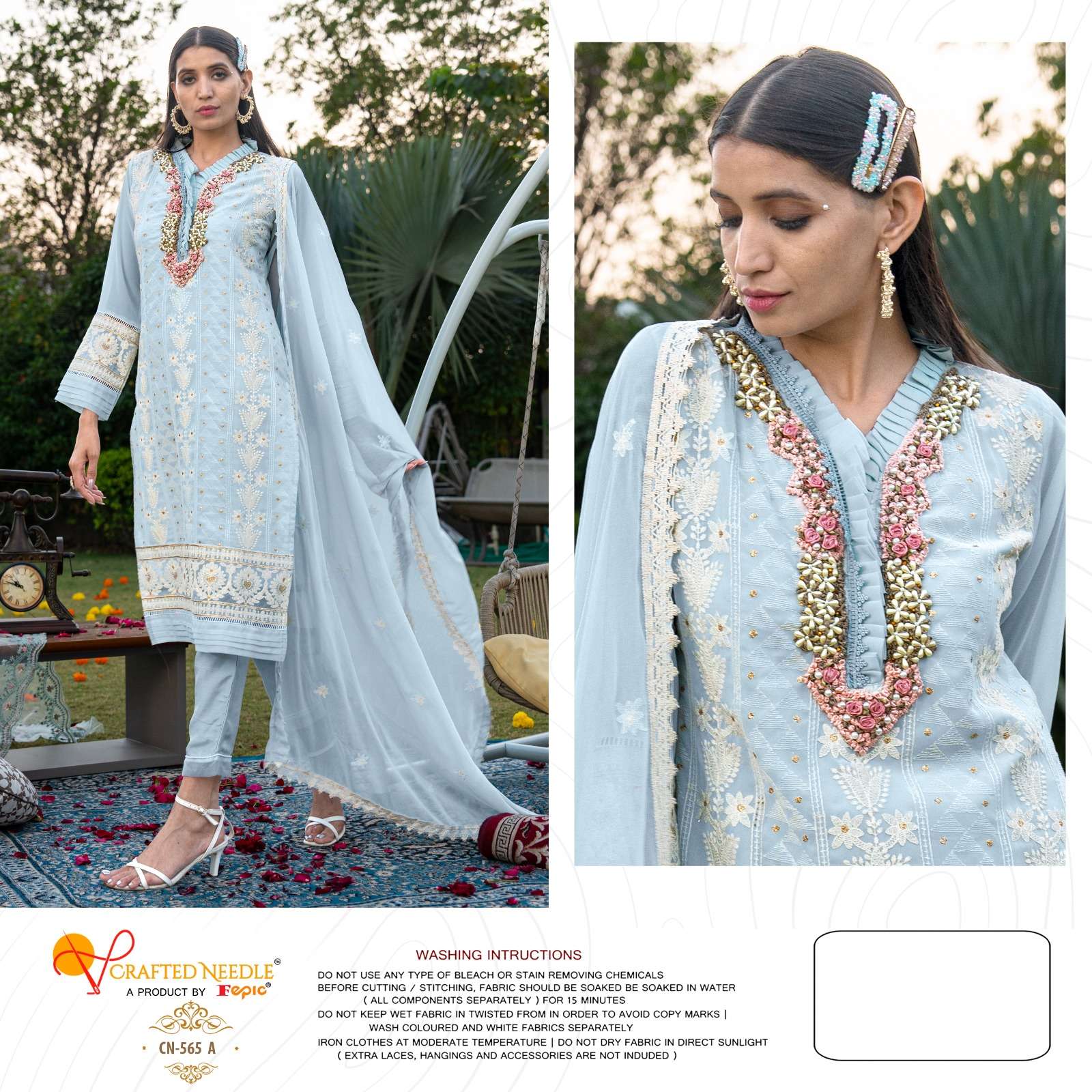 ROSEMEEN CN-565 COLOURS BY FEPIC GEORGETTE STICHED PAKISTANI DRESSES