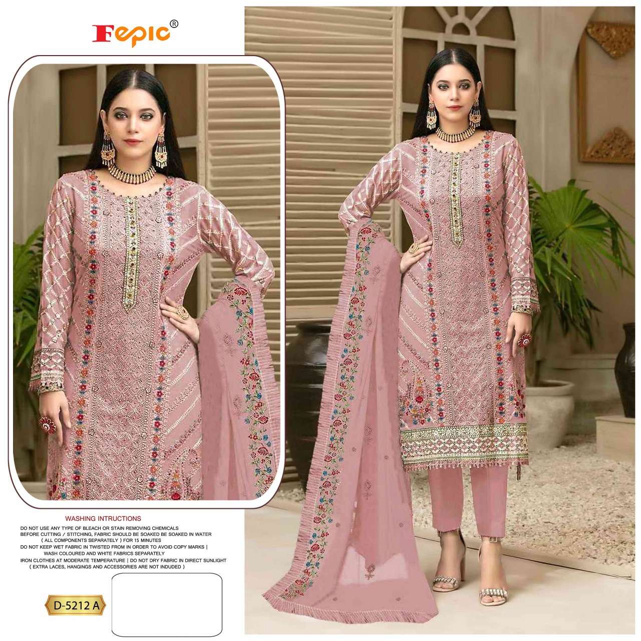 ROSEMEEN D-5212 COLOURS BY FEPIC GEORGETTE PAKISTANI DRESSES