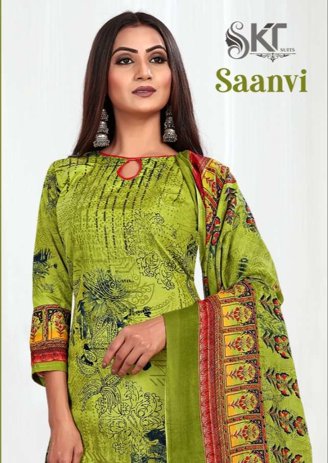 SAANVI  BY SKT SUITS 31001 TO 31012 SERIES COTTON PRINT DRESSES