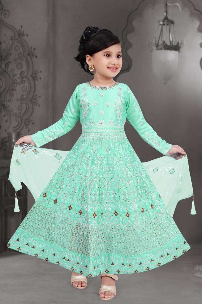 SALE COLLECTION VOL-10 BY ASLIWHOLESALE HEAVY DESIGNER KIDS GOWNS