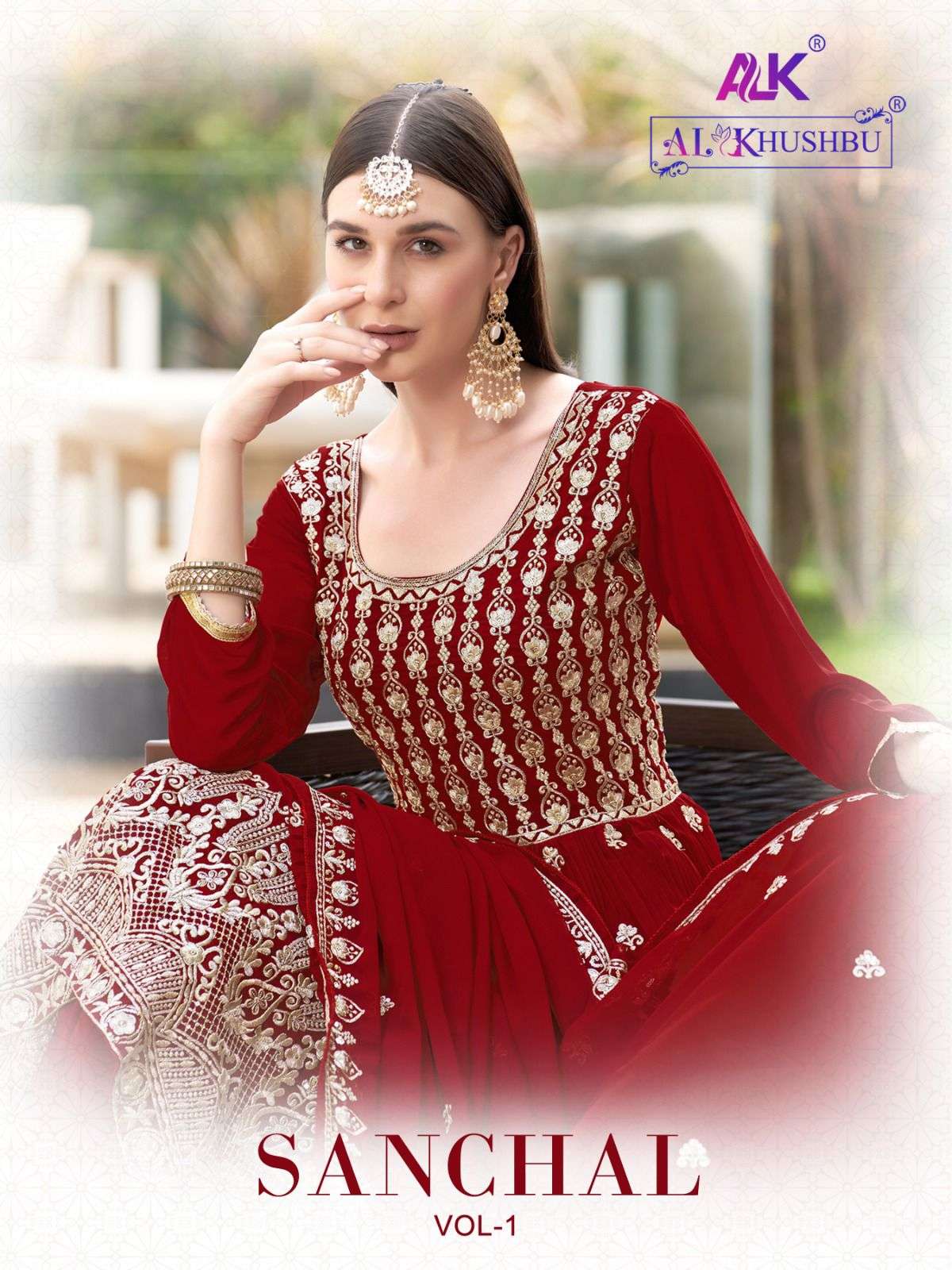 SANCHAL VOL-1 BY AL KHUSHBU 100008  TO 100011 GEORGETTE EMBROIDERY PAKISTANI DRESS