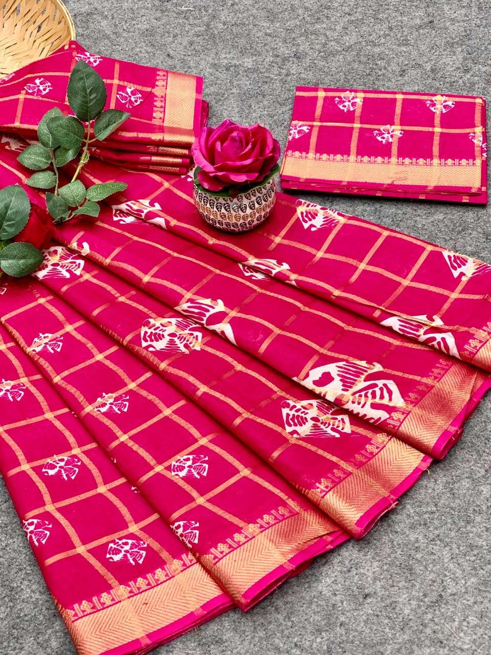 SARGAM BY ASLIWHOLESALE FANCY COTTON DESIGNER SAREE