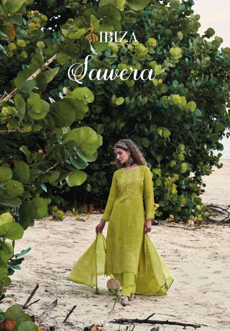 SAWERA  BY IBIZA 12452 TO 12459 SERIES SILK EMBROIDERED DRESSES