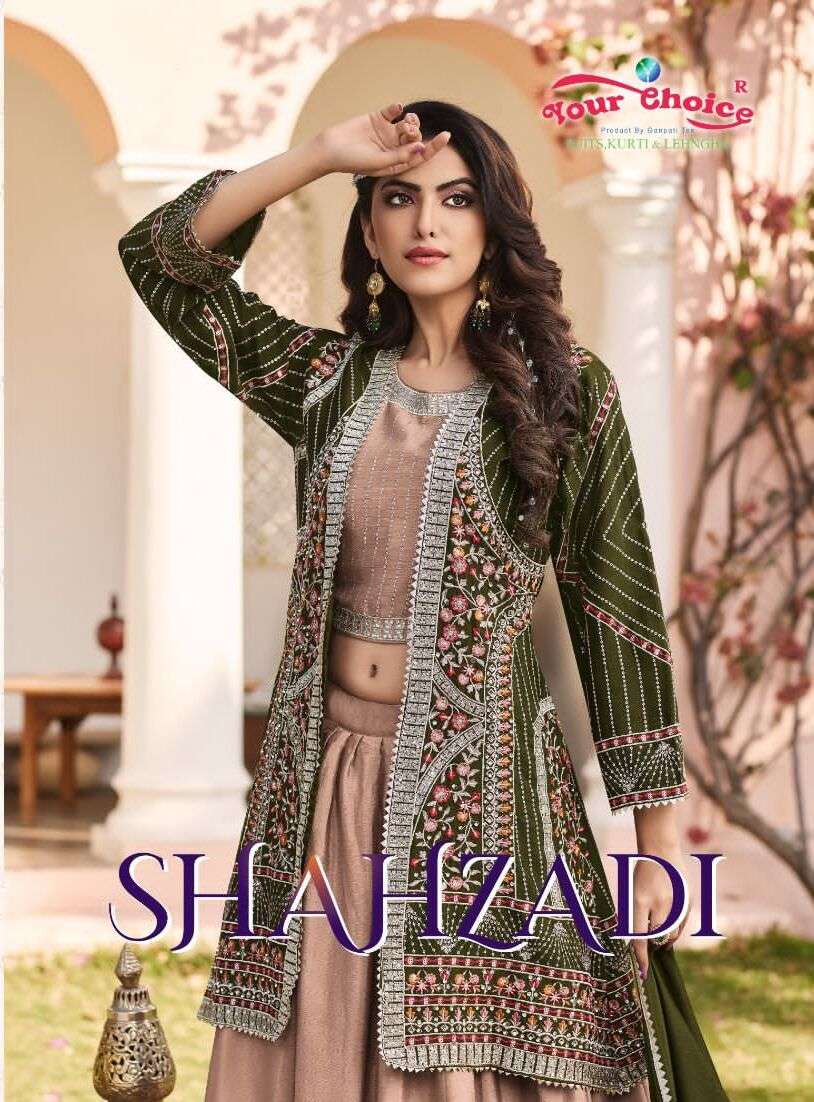 SHAHZADI BY YOUR CHOICE 1001 TO 1004 SERIES HEAVY CHINON STITCHED DRESSES