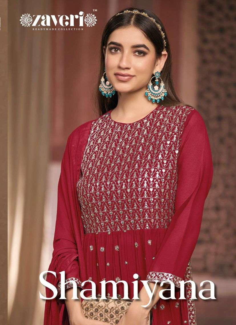 SHAMIYANA BY ZAVERI 1125 TO 1128 SERIES GEORGETTE WORK GOWNS