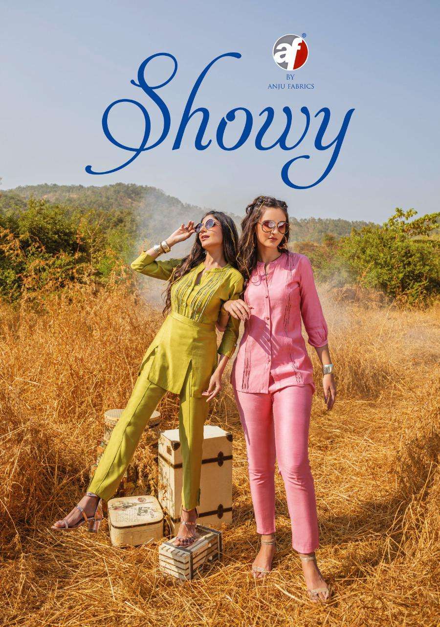 SHOWY BY ANJU FABRICS 2801 TO 2806 SERIES COTTON STITCHED CO-ORD SETS